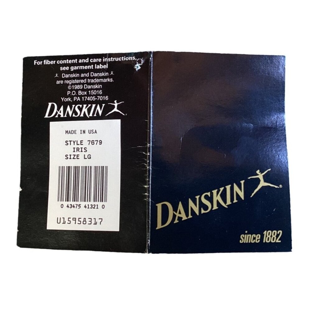 Vintage NOS w Tag Danskin Sportwear Womens Relaxed Fit Athletic Pants Blue Sz L - Picture 5 of 6